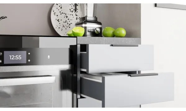 Set bucătărie PEARL, 240 cm, gri