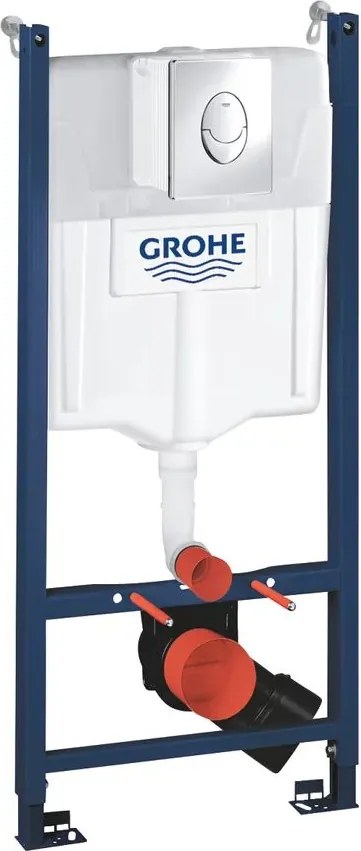 Set rezervor incastrat Grohe Rapid SL cu clapeta cromata Skate Air