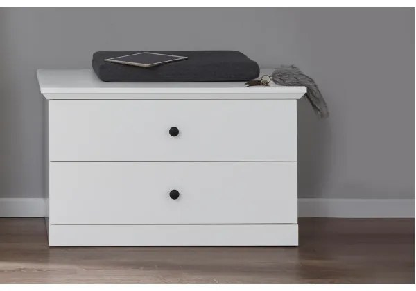 Comodă LIANTE 49x81 cm alb