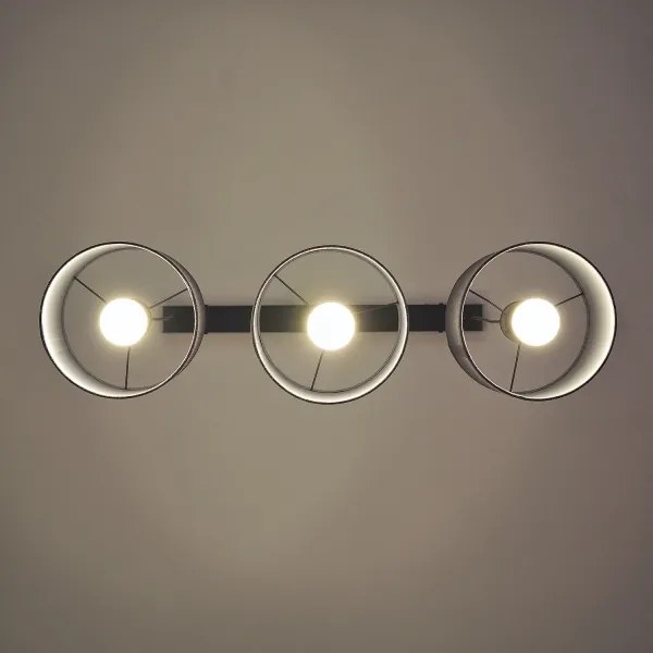 Lustru pe cablu ALBA 3xE27/15W/230V gri