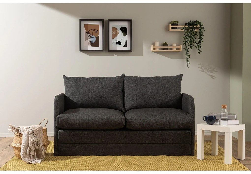 Canapea extensibilă Sagoretti XL (gri închis). 1107023