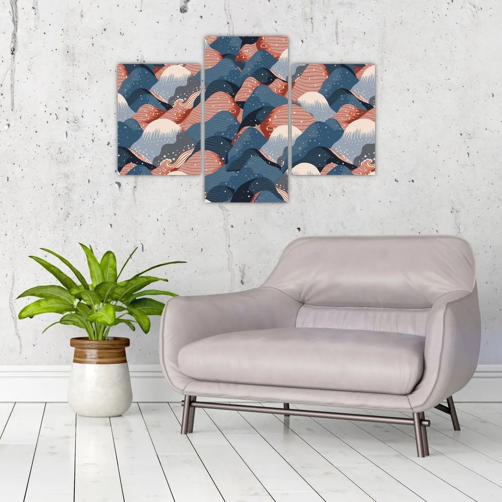 Tablou - Valuri și dealuri (90x60 cm)