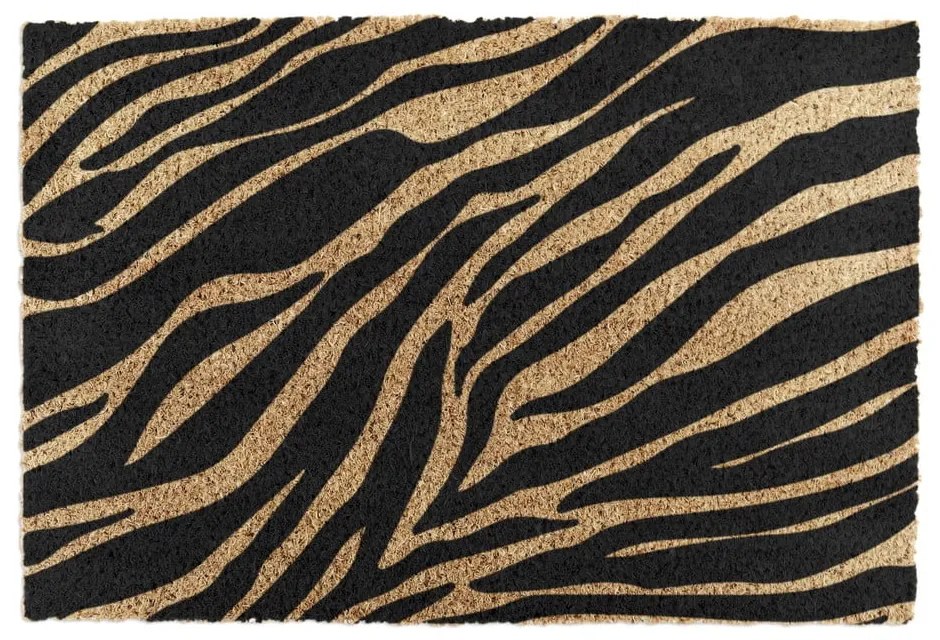 Covoraș de intrare din fibre de nucă de cocos 40x60 cm Zebra – Artsy Doormats