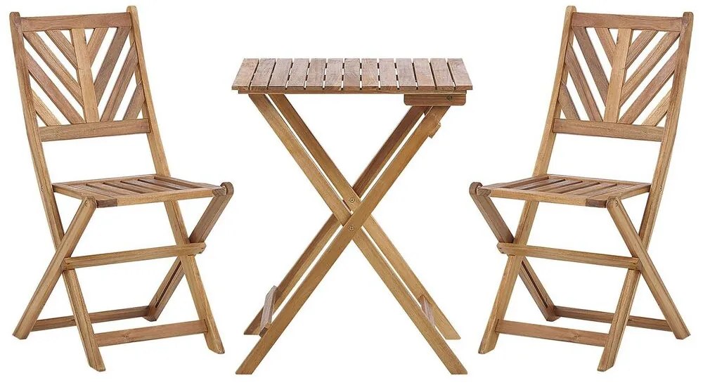 Set pentru grădină TARAN (lemn deschis) (pentru 2 persoane). 1023113