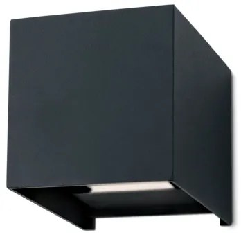 Aplică LED de exterior Orion AL 11-1192 CUBE 2xLED/3W/230V IP54 antracit