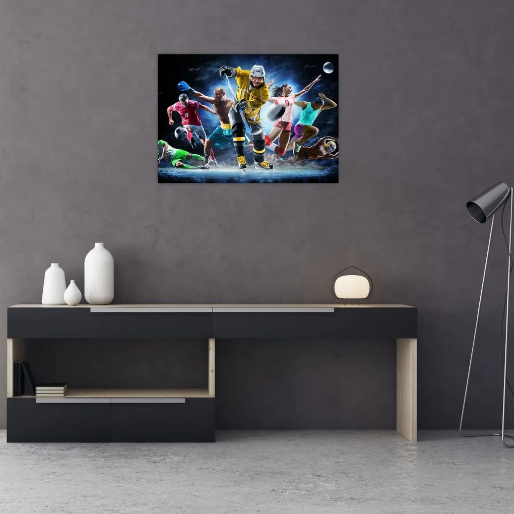Tablou pe sticlă - Sport (70x50 cm)