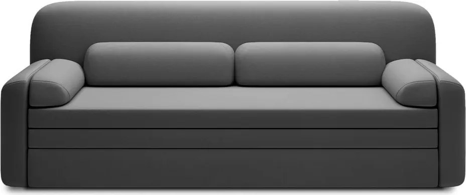 Canapea taupe extensibilă/cu spațiu de depozitare cu tapițerie din catifea 236 cm Elioss – ELTAP