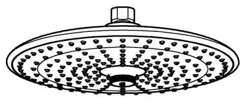 GROHE 26455000 - Cap de duș EUPHORIA 260, 260 mm, crom lucios