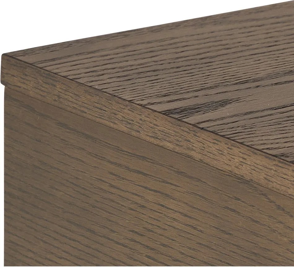 Noptieră în culoare naturală închisă cu aspect de lemn de stejar Monfort – Actona