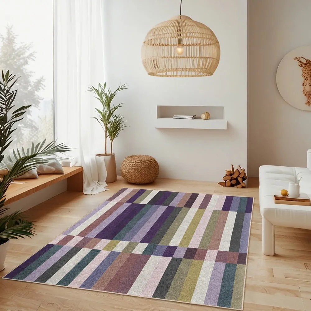 Covor mov lavabil 60x100 cm Purple Rain – Mila Home