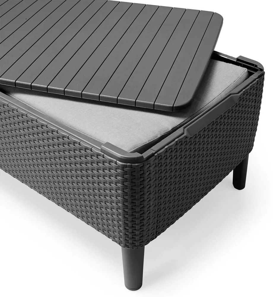Set de mobilier de grădină SALEMO 2 grafit