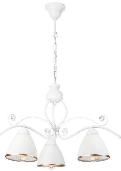 Lustră pe lanț RETRO II 3xE27/60W/230V alb