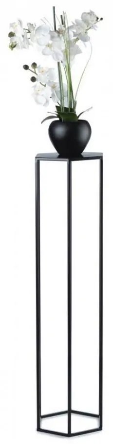 Suport pentru flori 100x24 cm, negru