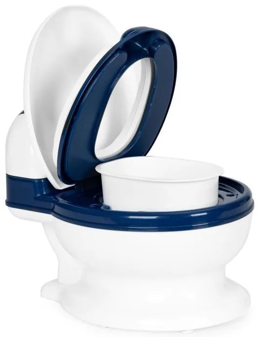 Oliță în formă de toaletă cu interior detașabil și perie