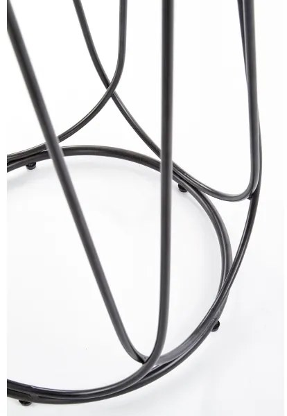 Măsuță de cafea NUBIRA 51x40 cm negru/nuc