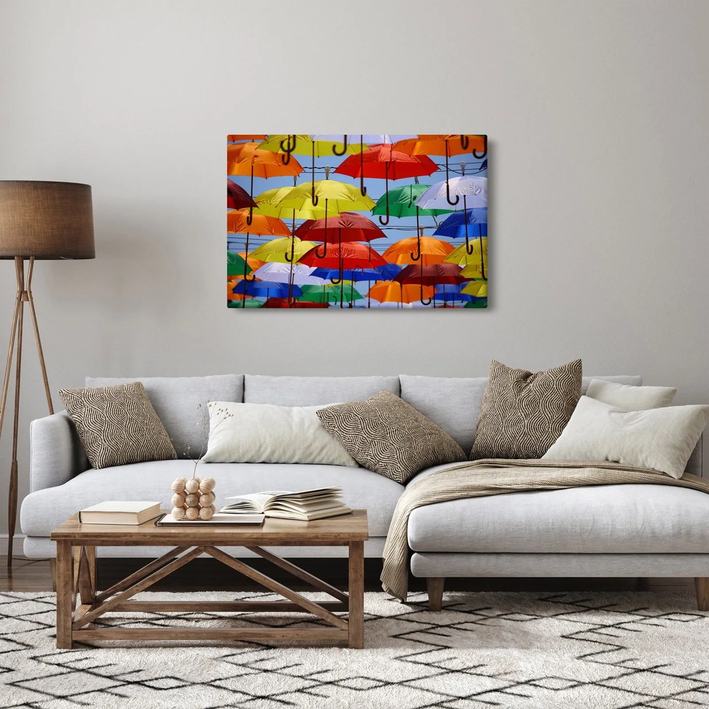 Tablou - Umbrele colorate (90x60 cm)