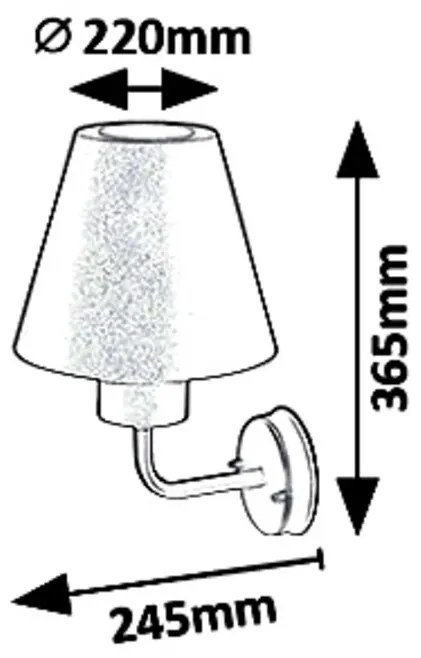 Aplica pentru iluminat exterior modern, IP44, Favara 8844 RX