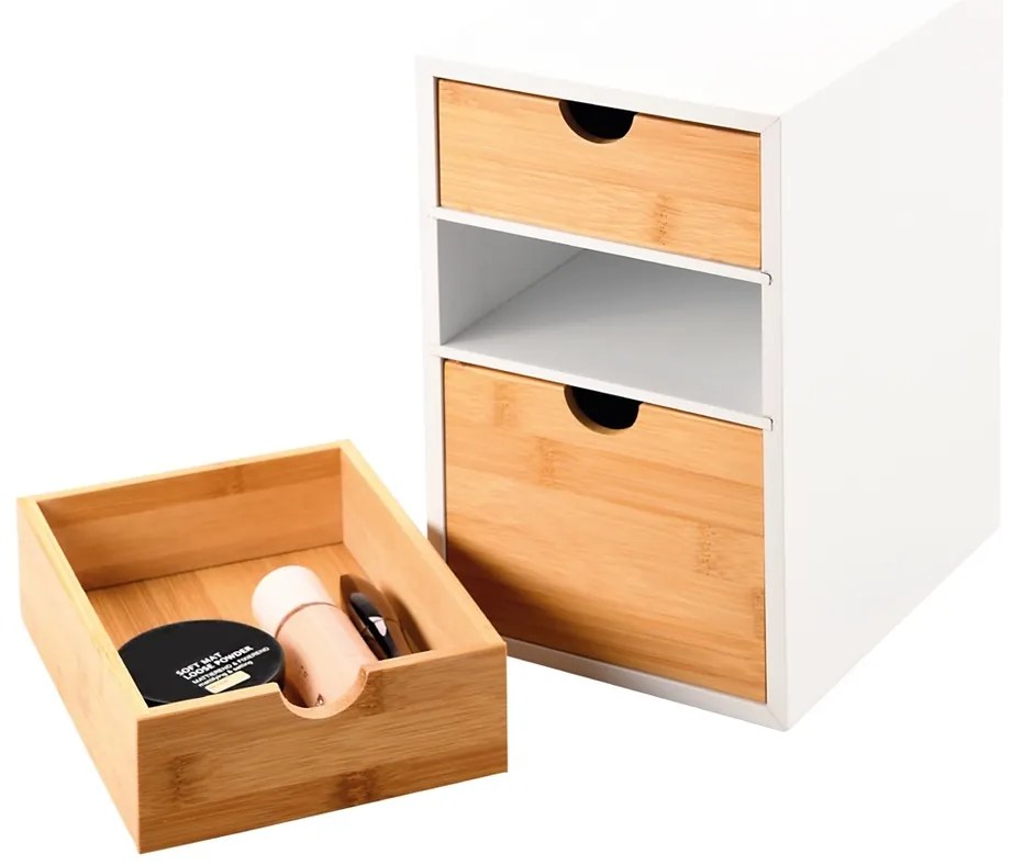 Kesper 58957 Organizator cu 3 compartimente dinbambus, 27 x 21 x 17 cm