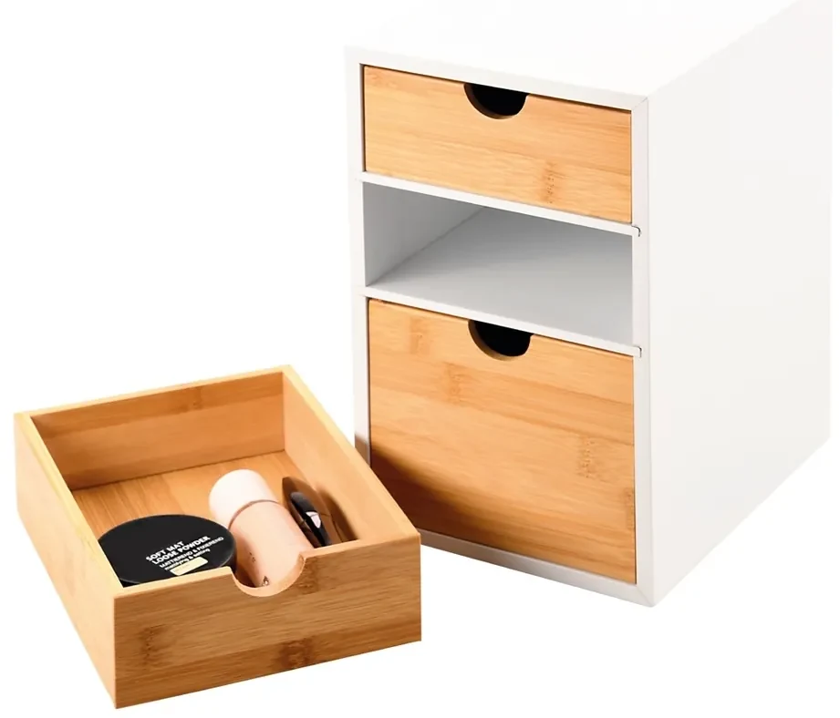 Kesper 58957 Organizator cu 3 compartimente dinbambus, 27 x 21 x 17 cm