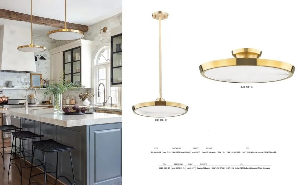 Pendul LED design modern DRAPER