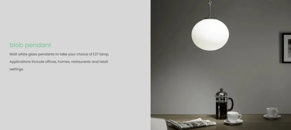 Lustra / Pendul design modern Blob 24cm