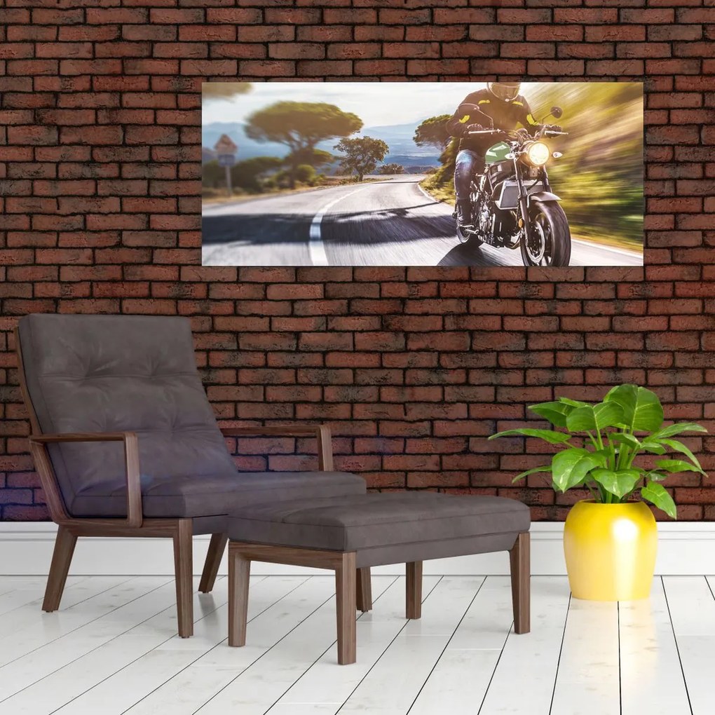 Tablou - Motociclist (120x50 cm)