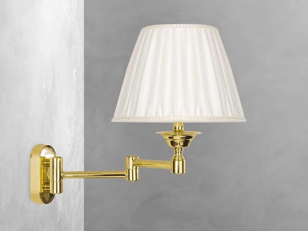 Aplica de perete din alama cu brat articulat Elegant