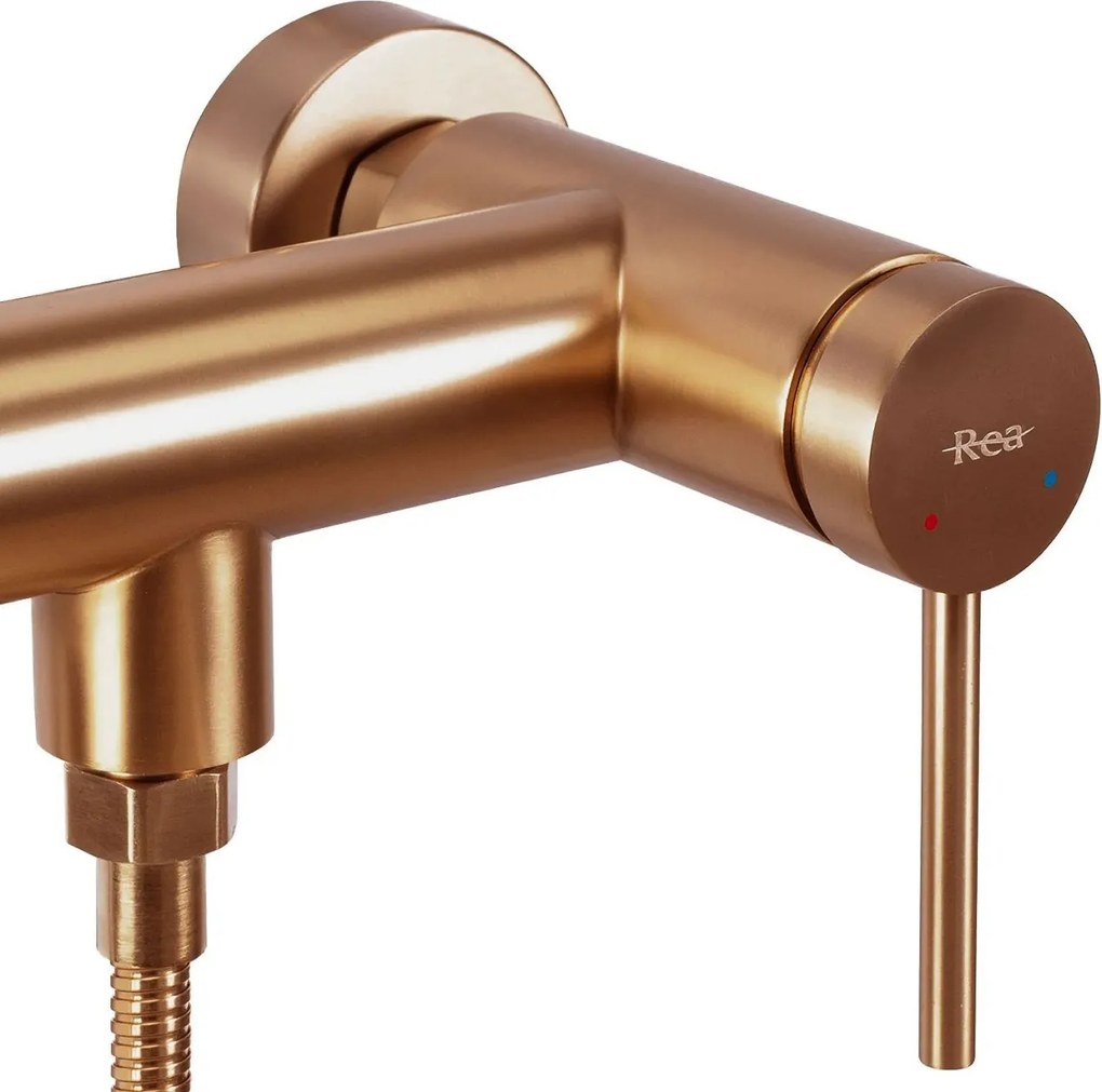 Baterie de duș REA Foss/Clif Brush Copper