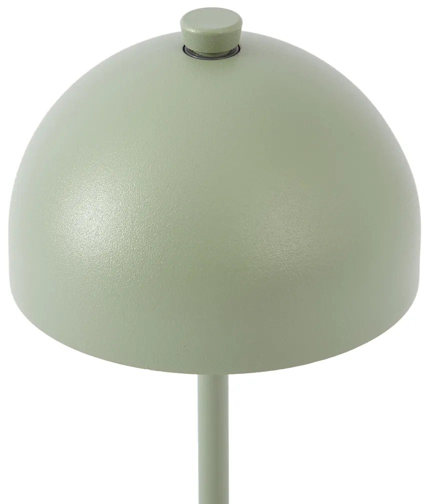 Lampă de masă verde, cu LED inclus, IP54, reîncărcabilă, cu stație de încărcare - Squirrel