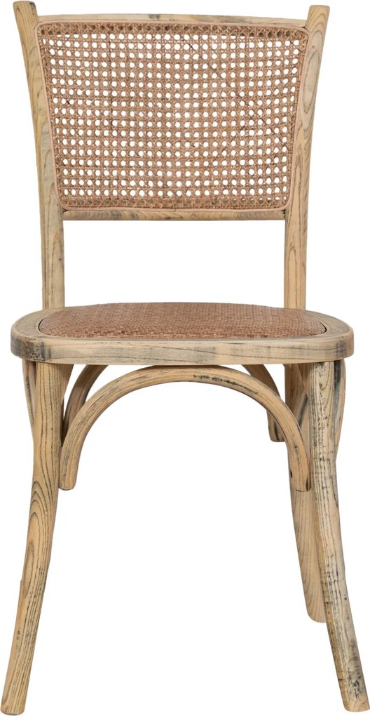 Scaun Thonet din lemn masiv si sezut din ratan