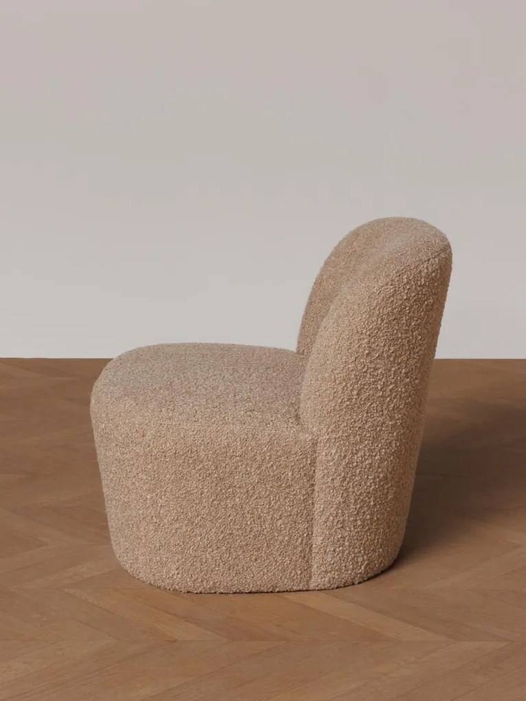 Fotoliu bej, stofa boucle, Birman