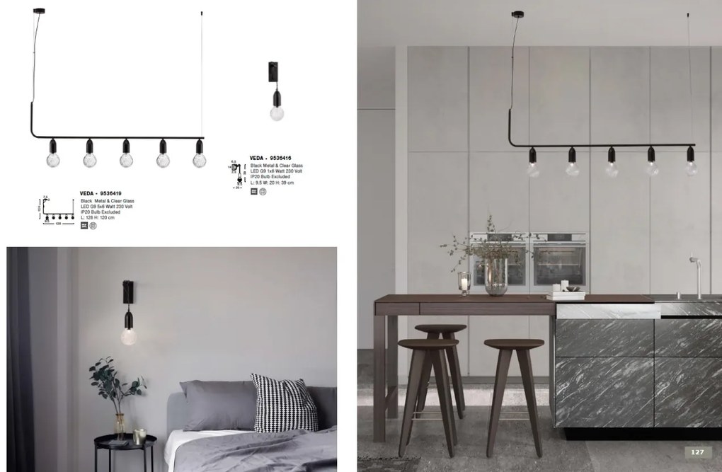 Lustra moderna suspendata design minimalist VEDA