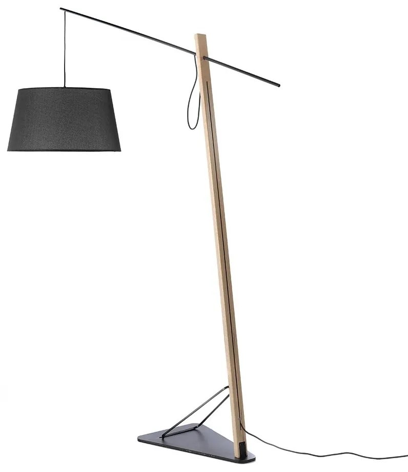 Lampadar, Lampa de podea eleganta design modern Oak wood