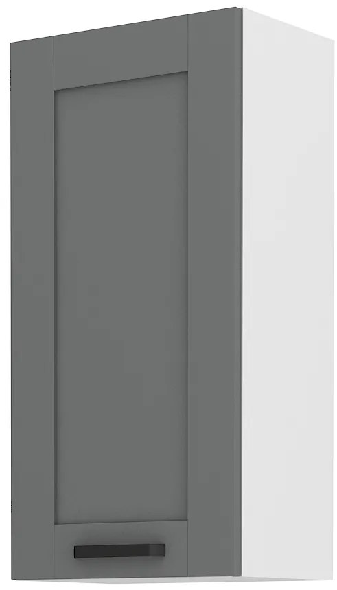 Dulap superior de bucătărie Lucid 45 G 90 1F (dustgrey + alb). 1045556