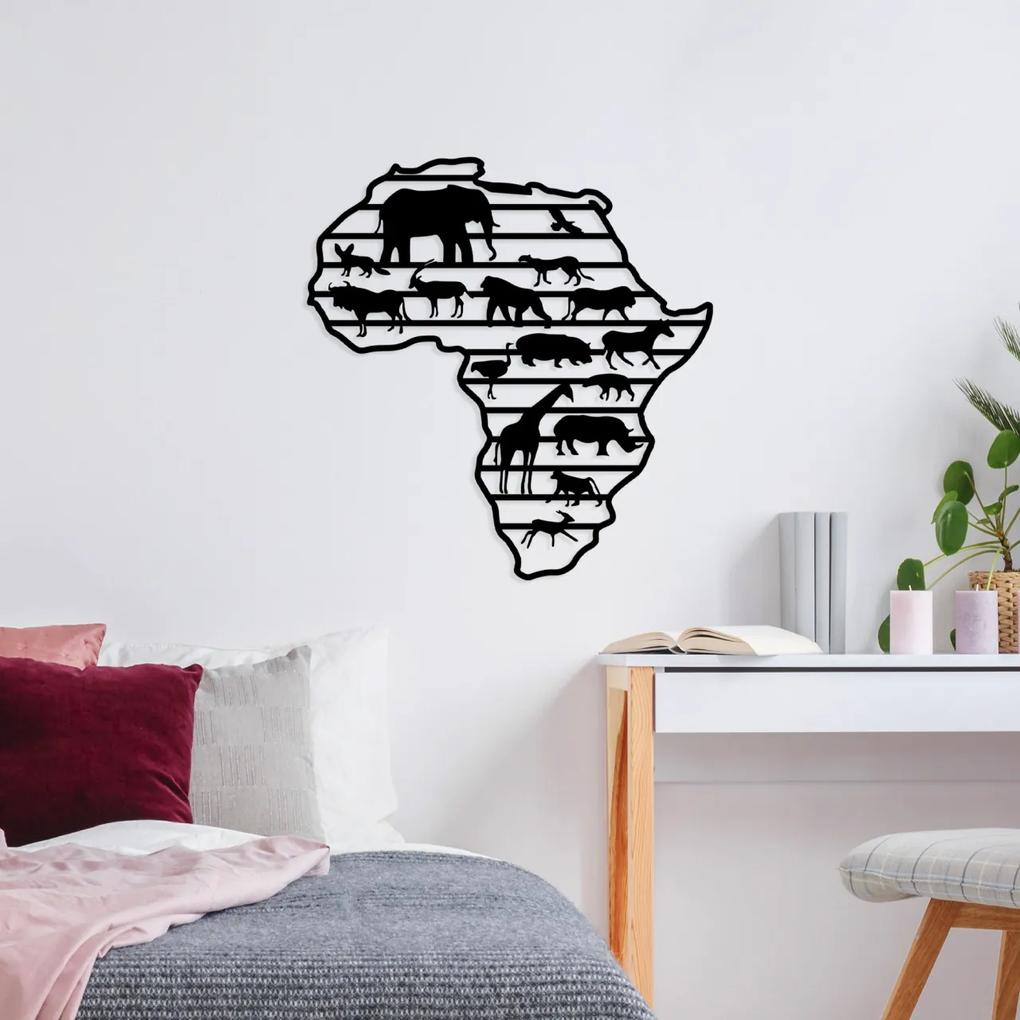Accesoriu decorativ de perete metalic African Animals