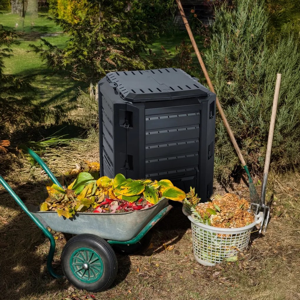 Compostor de grădină - Compogreen 380 l, negru Prosperplast