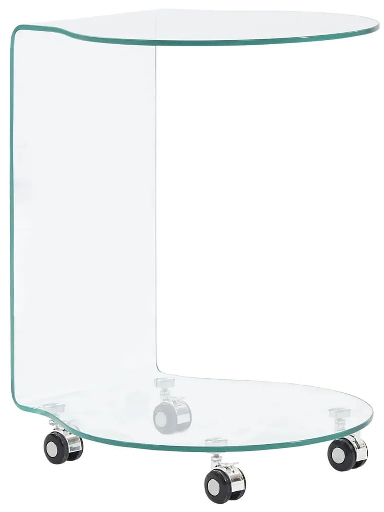 vidaXL Măsuță de cafea, 45x40x58 cm, sticlă securizată