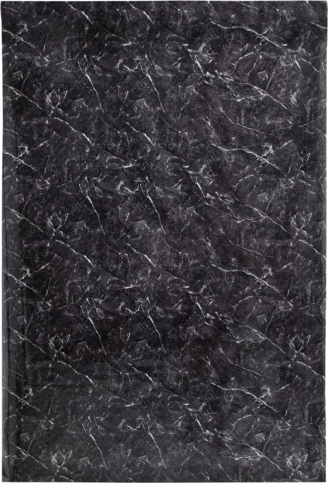 vidaXL Autocolant pentru mobilier, negru marmură, 90x500 cm, PVC