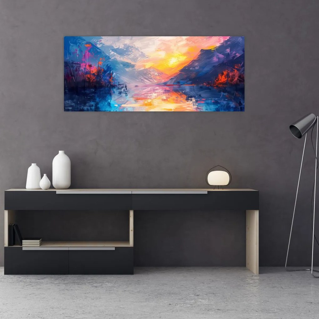 Tablou - Pictura peisajului (120x50 cm)