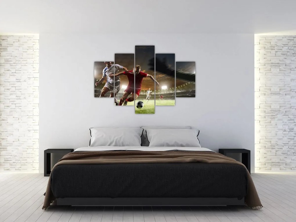 Tablou - Fotbaliști în acțiune (150x105 cm)