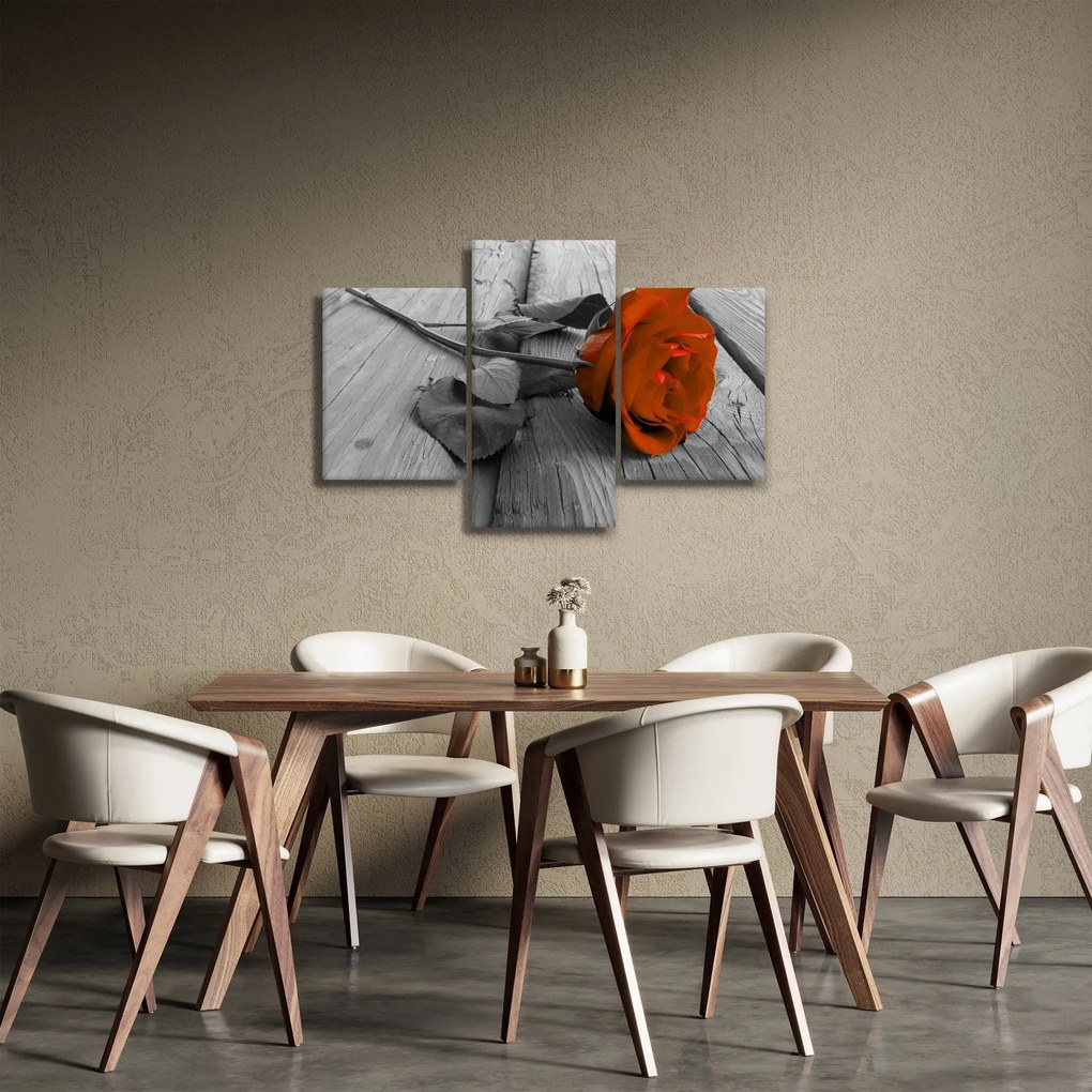 Tablou - Trandafir portocaliu (90x60 cm)
