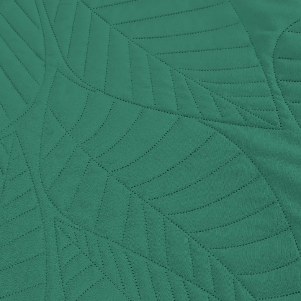Cuvertura de pat verde cu model LEAVES Dimensiune: 170 x 210 cm