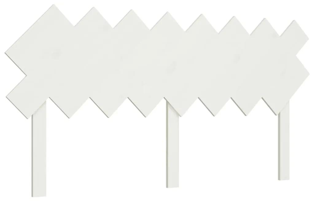 819231 vidaXL Tăblie de pat, alb, 159,5x3x80,5 cm, lemn masiv de pin