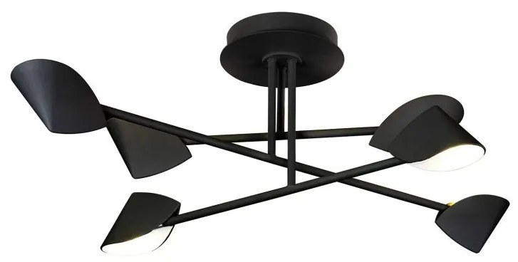 Lustra LED aplicata design modern CAPUCCINA 45W negru