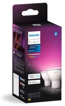 SET 2x bec LED RGBW dimabil Philips Hue WACA GU10/4,2W/230V 2000-6500K