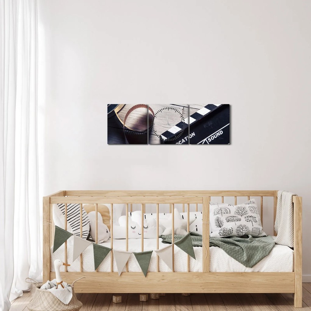 Tablou - Film (cu ceas) (90x30 cm)