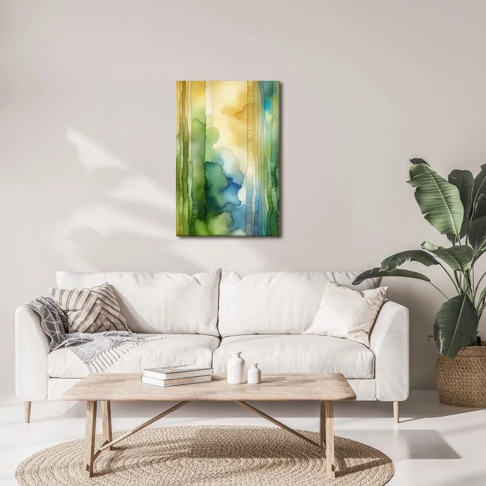 Tablou atmosferă forestieră abstractă