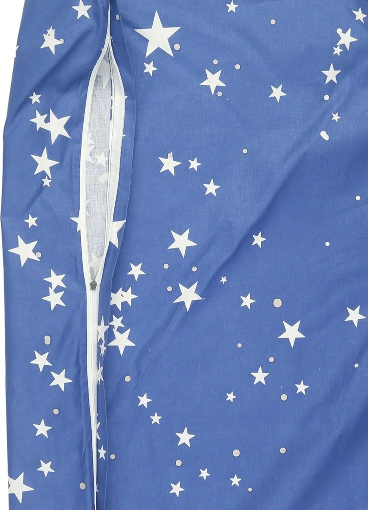 Lenjerie de pat din bumbac luminoasa pentru patut MAGIC STARS albastru Dimensiune lenjerie de pat: 40 x 60 cm | 100 x 135 cm