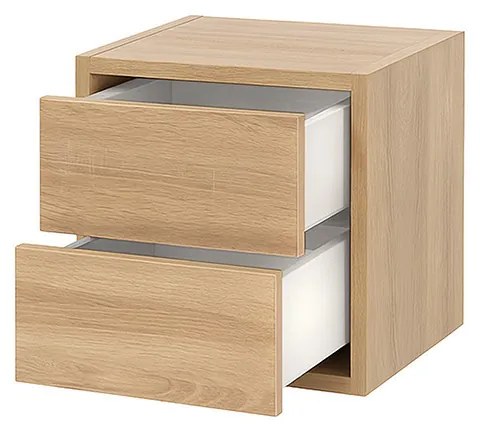 Boxie dulap de perete cu 2 sertare 40x40x37 cm stejar sonoma