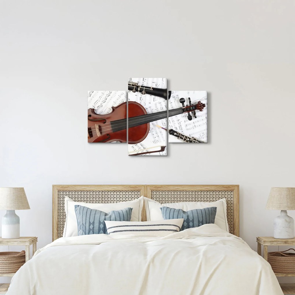 Tablou - Unelte muzicale (90x60 cm)
